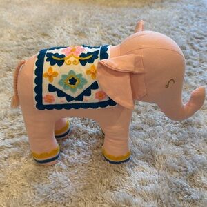 Pillowfort Pink Elephant Plush Toy with Embroidered Blanket - RETIRED